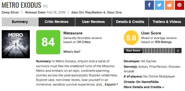 metro exodus meta
