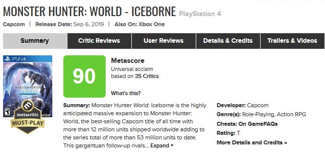 Monster Hunter World Iceborne Meta
