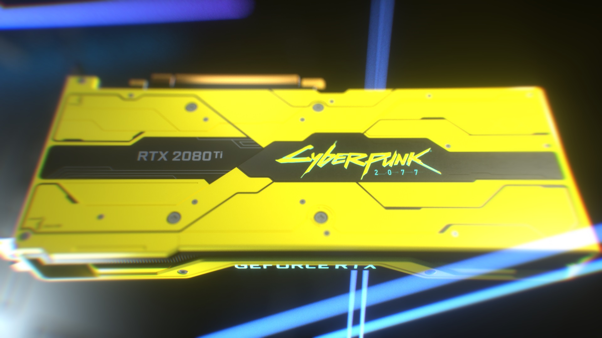 Nvidia از کارت گرافیک RTX 2080 Ti با تم Cyberpunk 2077 رونمایی کرد