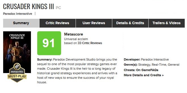 Crusader Kings 3 Meta