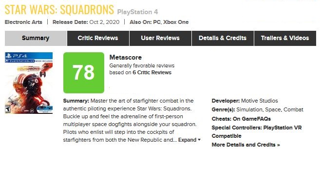 Star Wars Squadrons