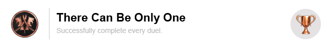 There Can Be Only One