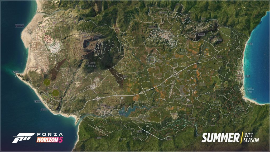 نقشه بازی Forza Horizon 5