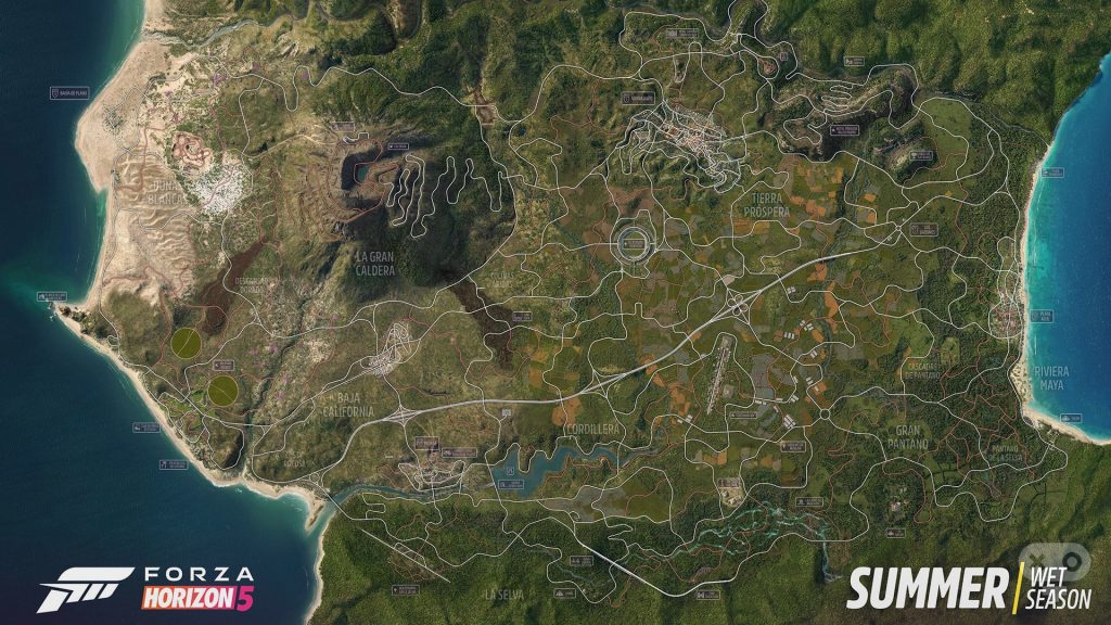 نقشه بازی Forza Horizon 5