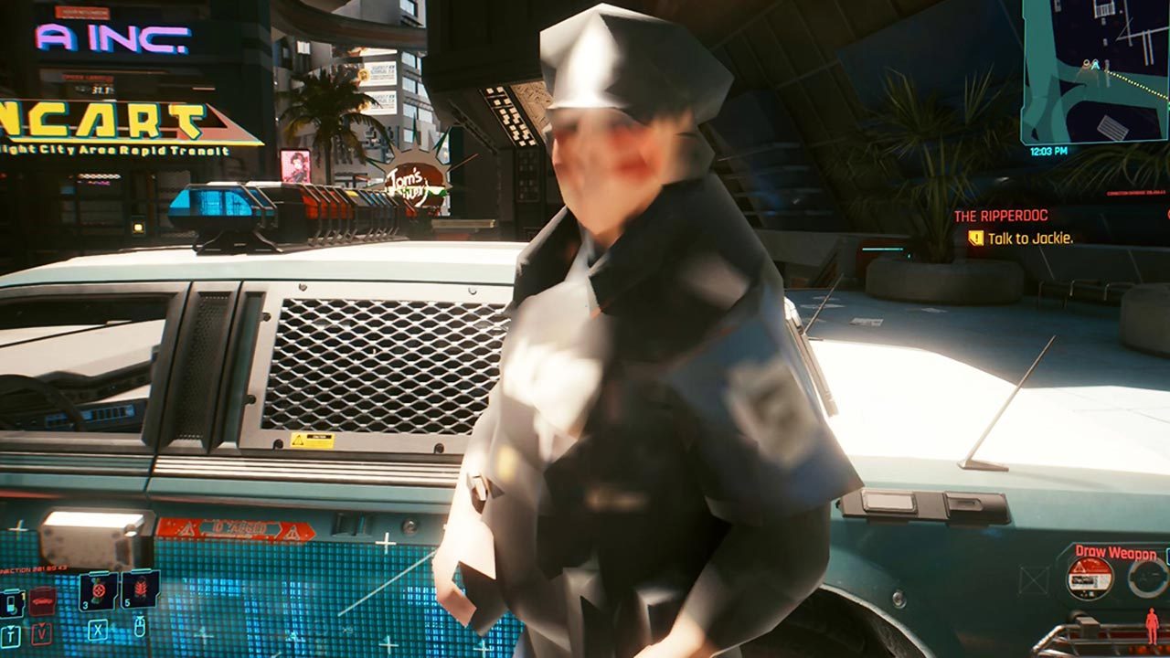 عملکرد Cyberpunk 2077 باگ