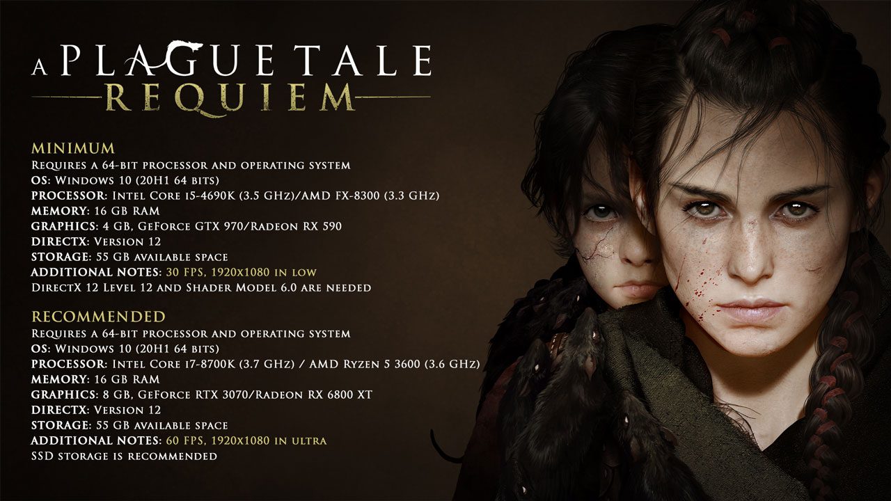 سیستم مورد نیاز A Plague Tale Requiem
