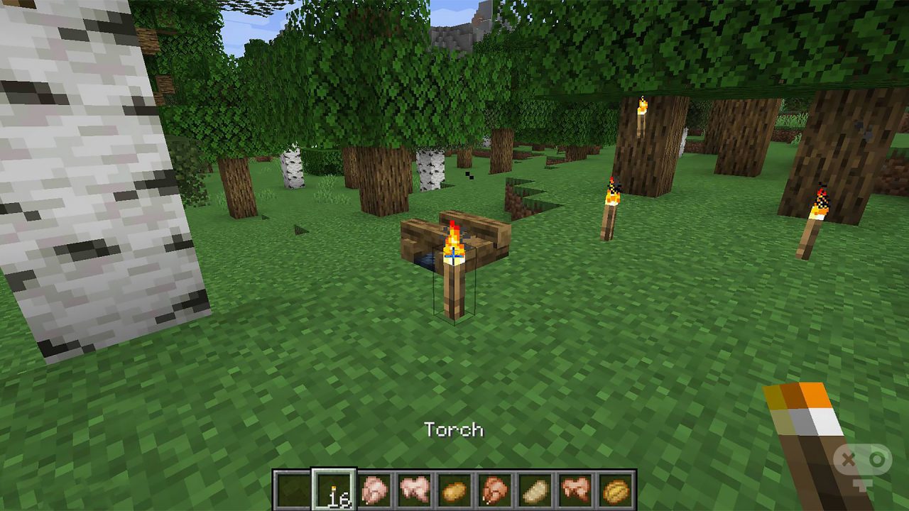 Torch در بازی ماینکرافت