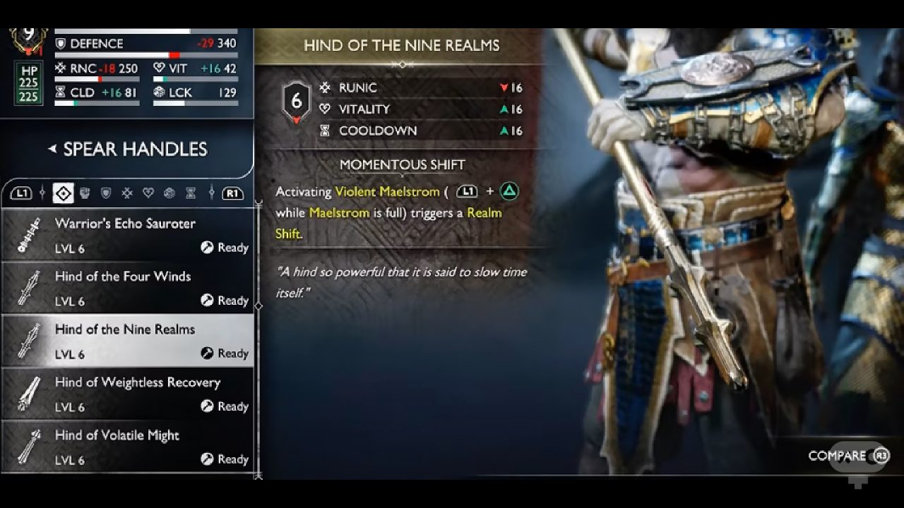 افزونه سلاح Hind of the Nine Realms بازی God of War