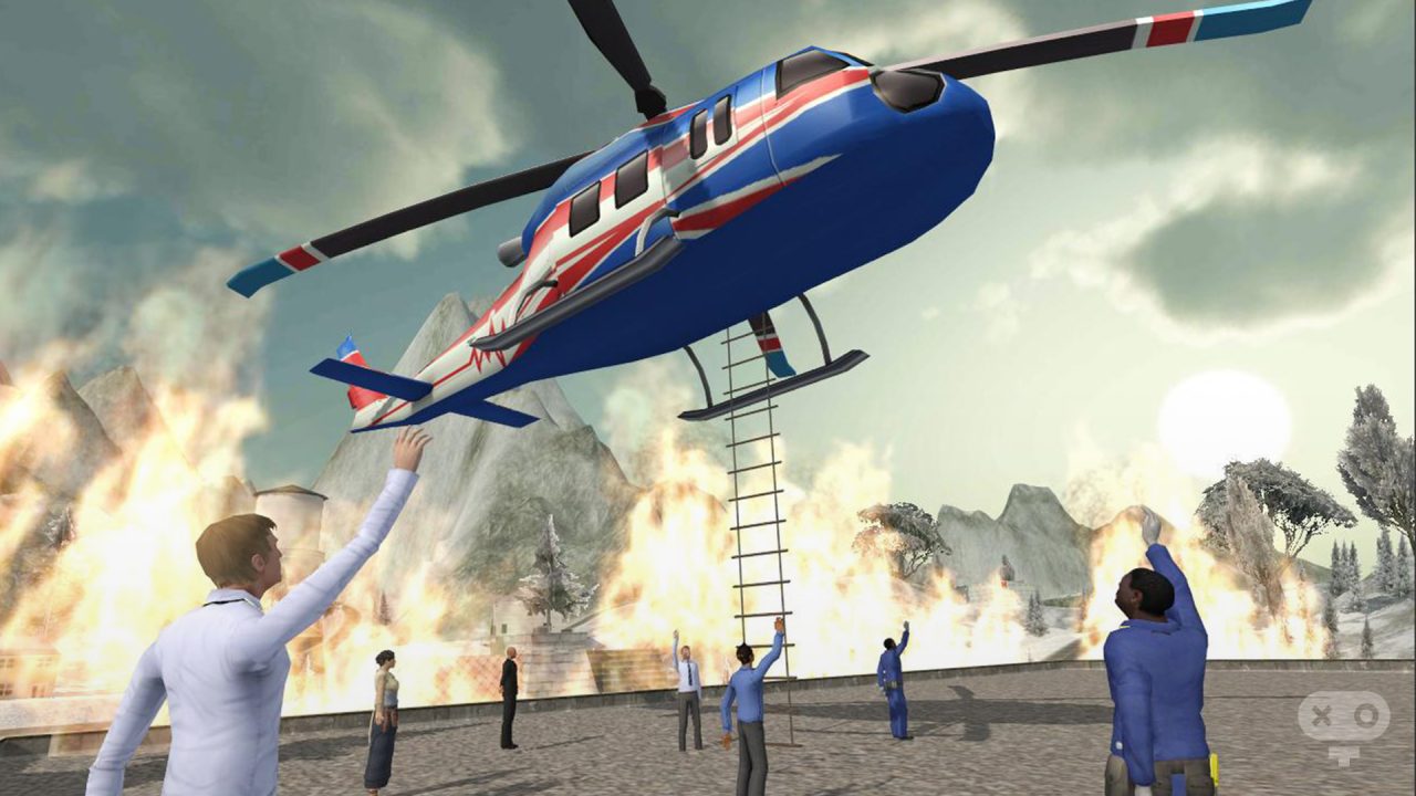 بازی Helicopter Hill Rescue
