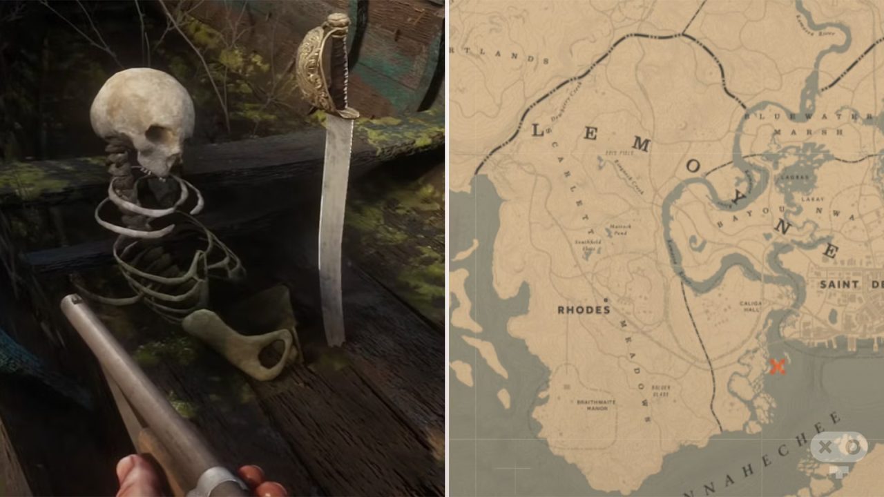 شمشیر دزدان دریایی در بازی Red Dead Redemption 2