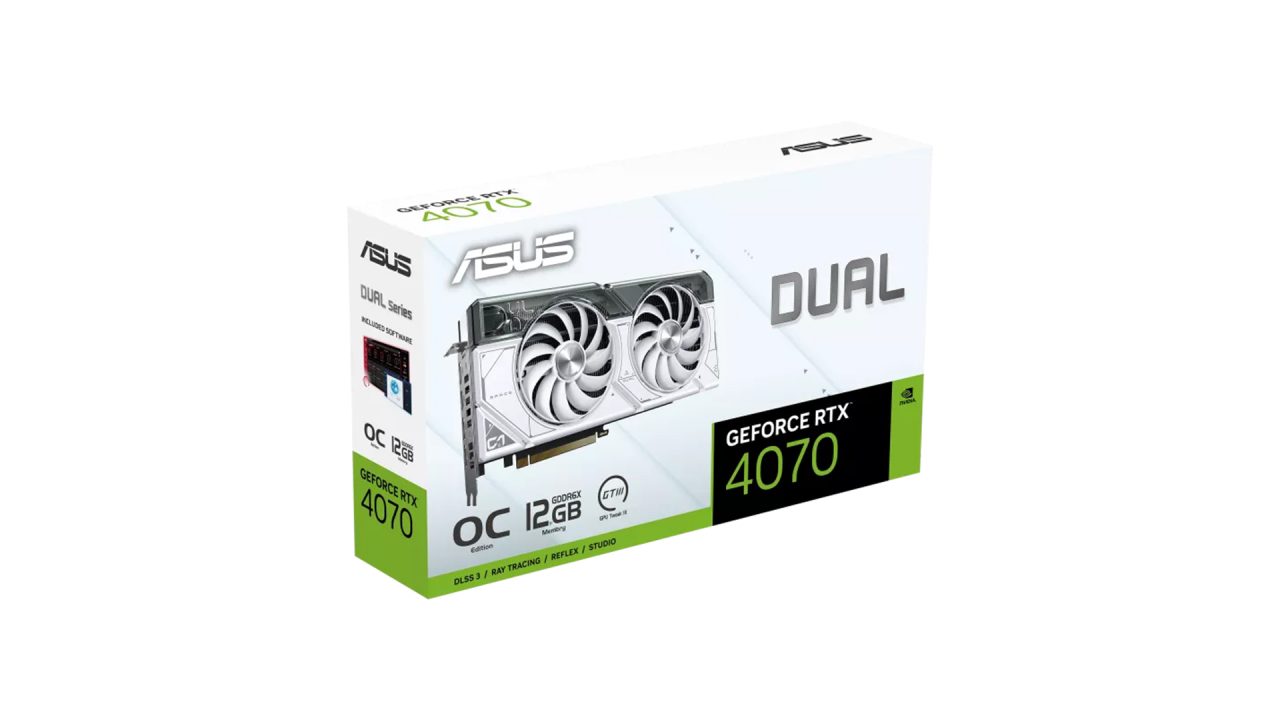 کارت گرافیک ASUS RTX 4070 White OC Edition 12GB GDDR5X