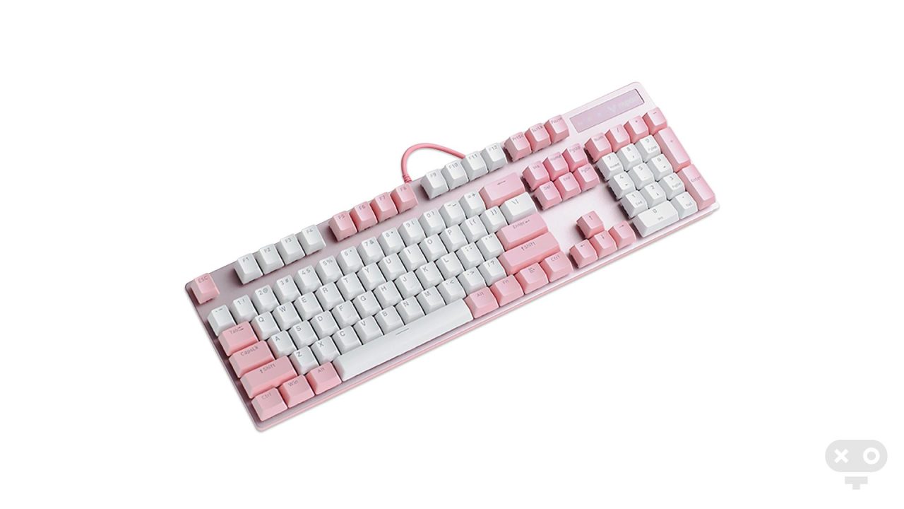 کیبورد گیمینگ V500 Pro Pink White در راهنمای خرید کیبورد گیمینگ مکانیکی