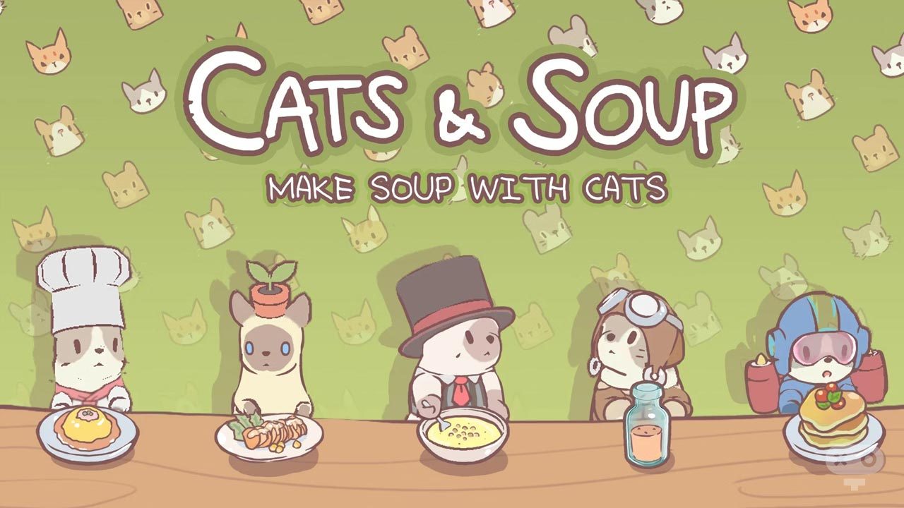 بازی Cats & Soup در لیست بازی های شبیه ساز موبایل با سوژه آشپزی