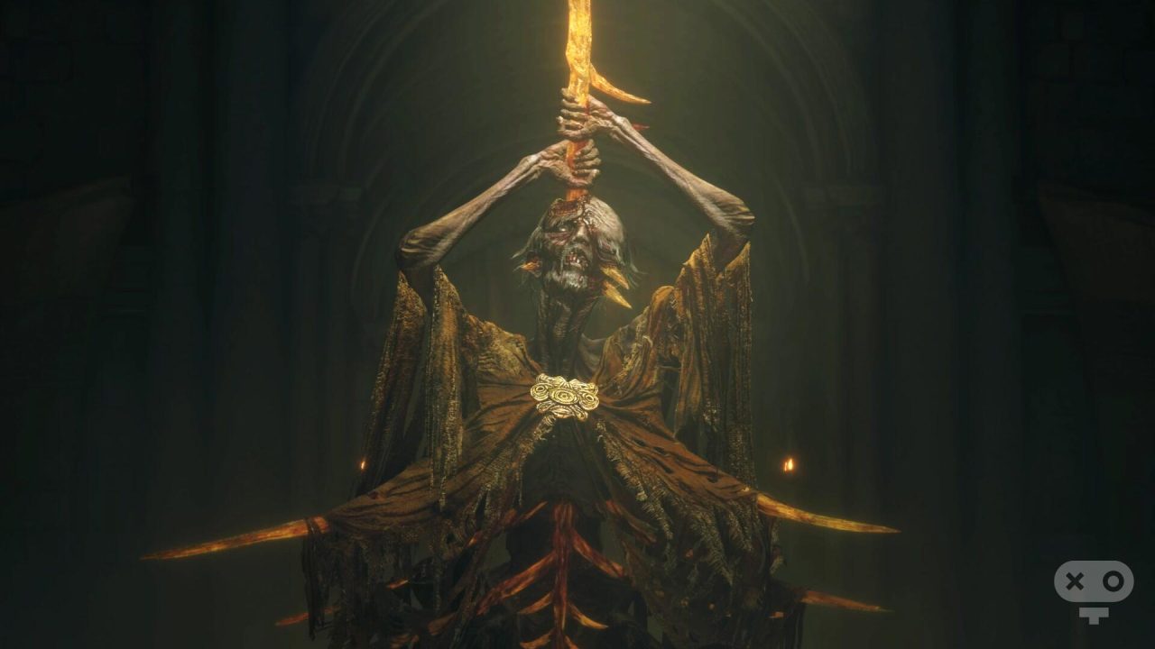 مبارزه با Midra Lord of Frenzied Flame در بسته الحاقی بازی Elden Ring