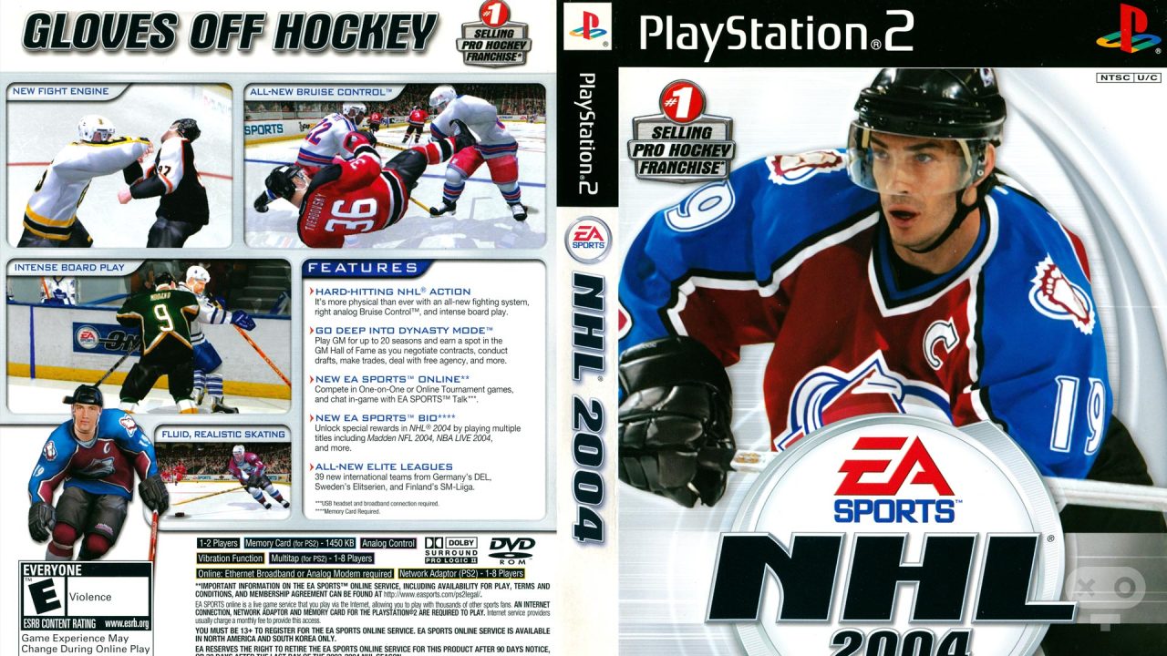 بازی NHL 2004 در لیست بازی های دهه اولیه سال 2000 میلادی