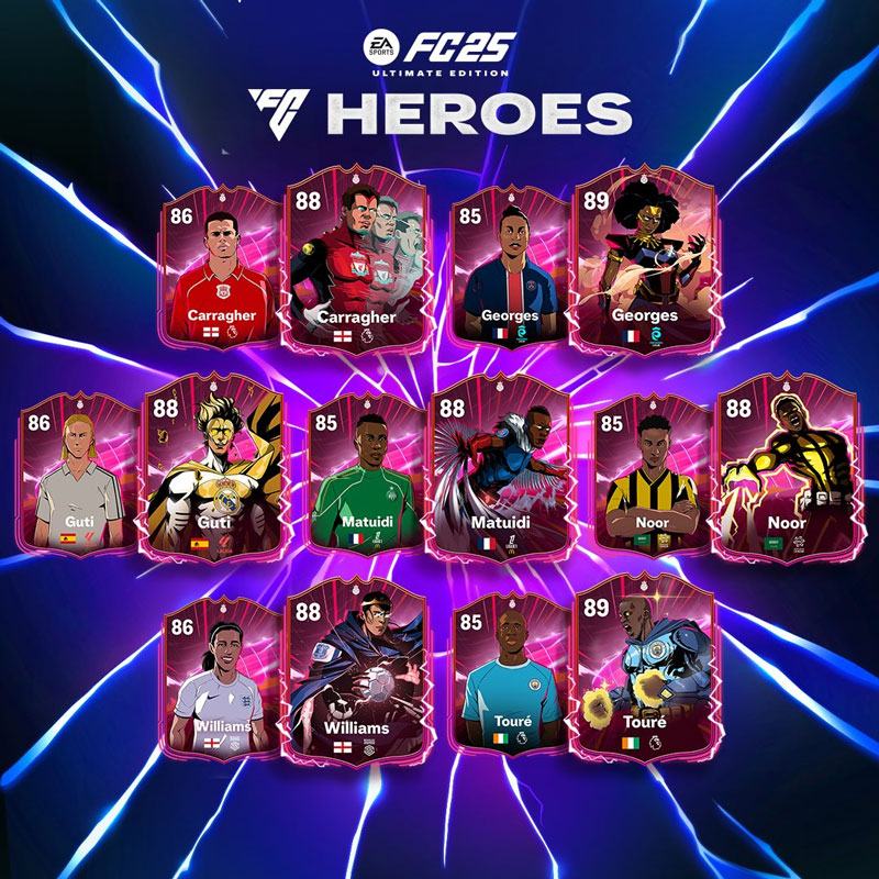 هیروهای بازی EA Sports FC 25