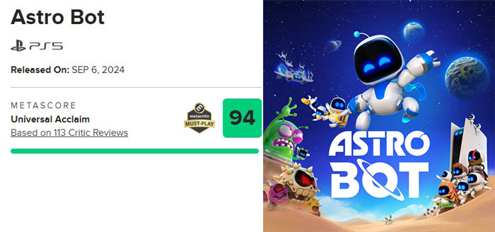 نمرات بازی Astro Bot