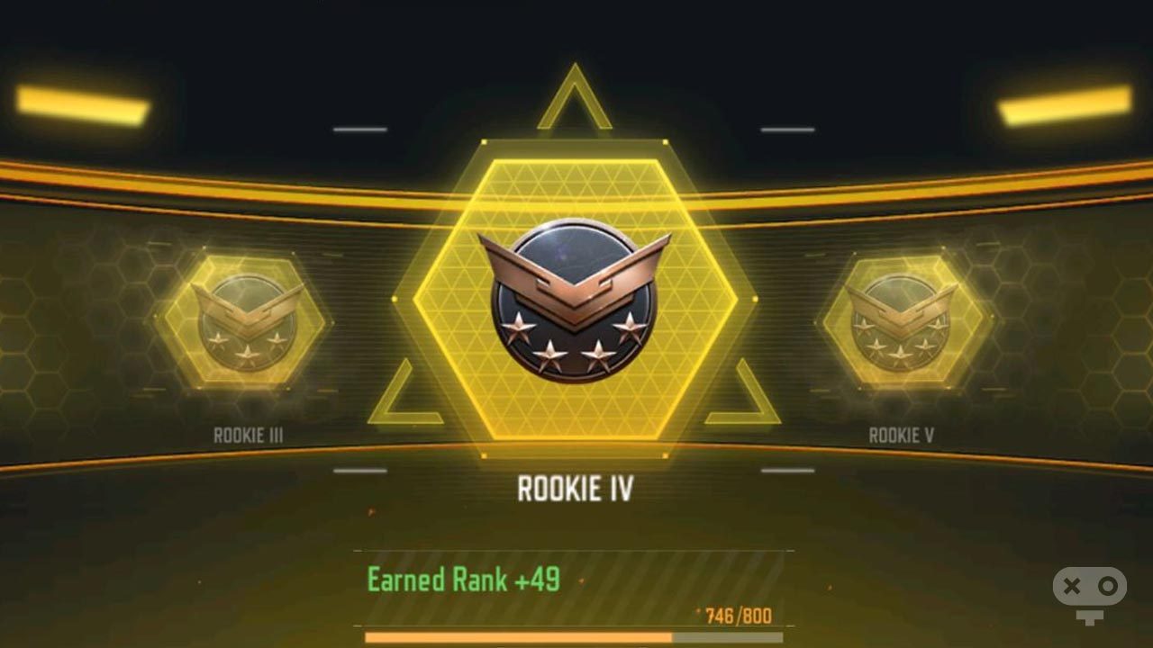 رنک Rookie در بازی کالاف دیوتی موبایل