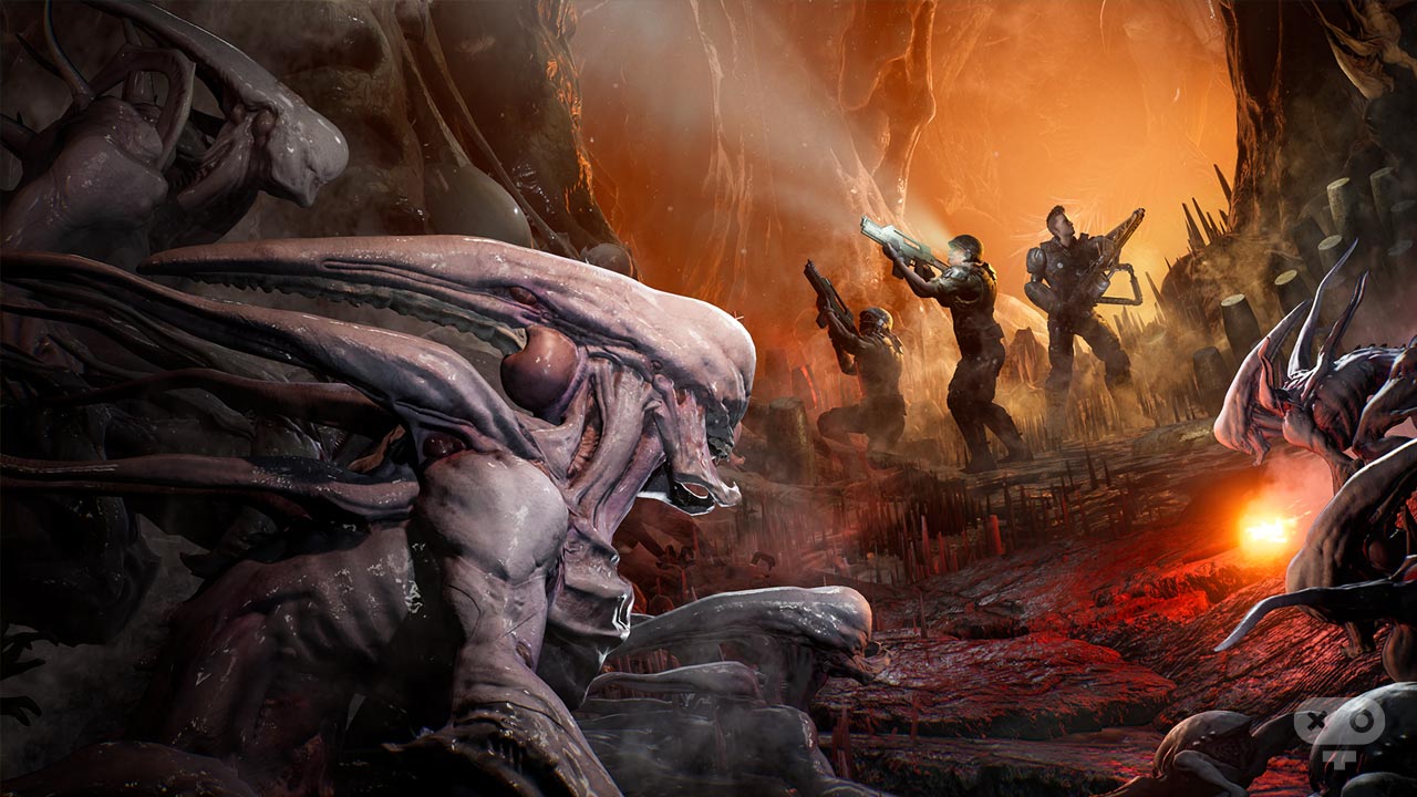 بازی Alines Fireteam Elite از بازی های جذاب گروهی شبیه Space Marines 2