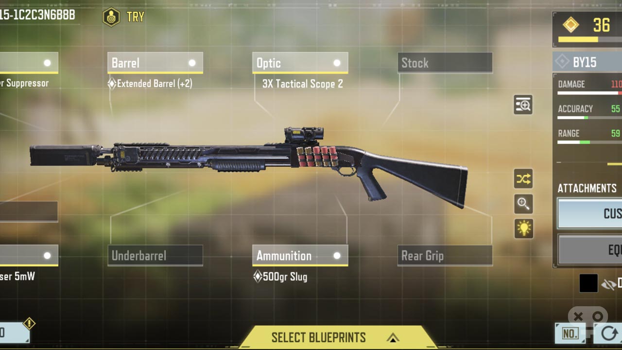 پرک Long Barrel برای شاتگان کالاف دیوتی موبایل