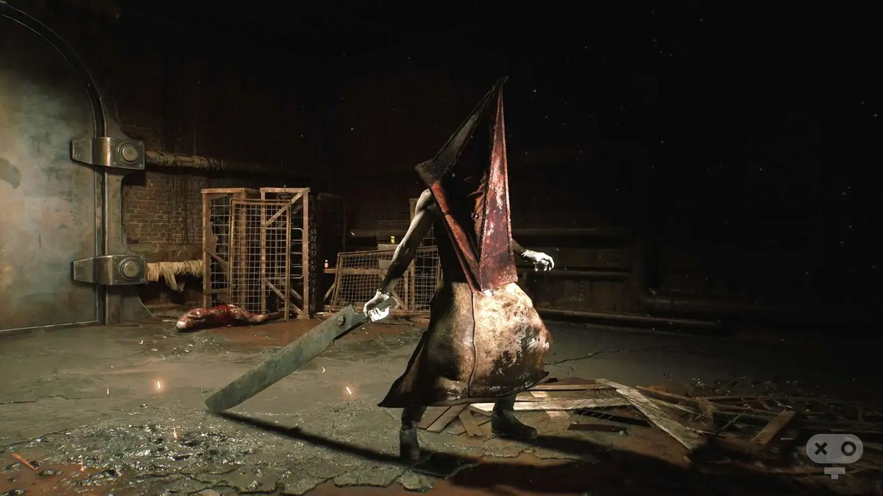 مبارزه با Pyramid Head در بازی Silent Hill 2