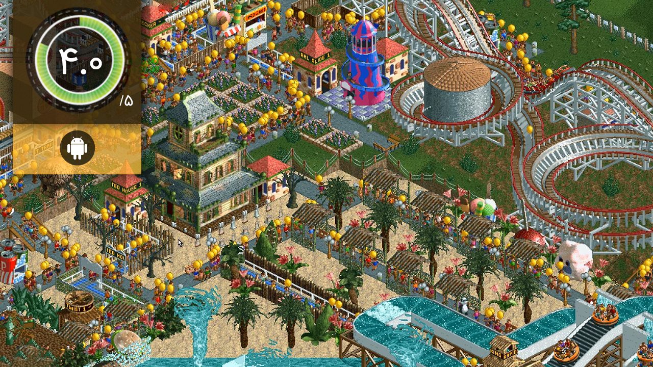 دانلود بازی RollerCoaster Tycoon Classic برای اندروید