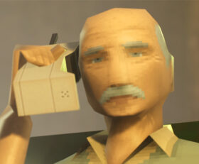 Grandpa High on Retro