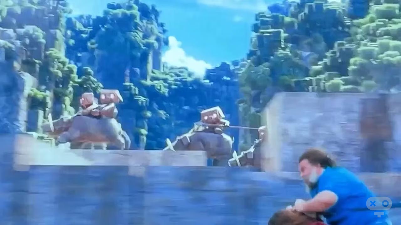 حضور Hoglins در فیلم Minecraft