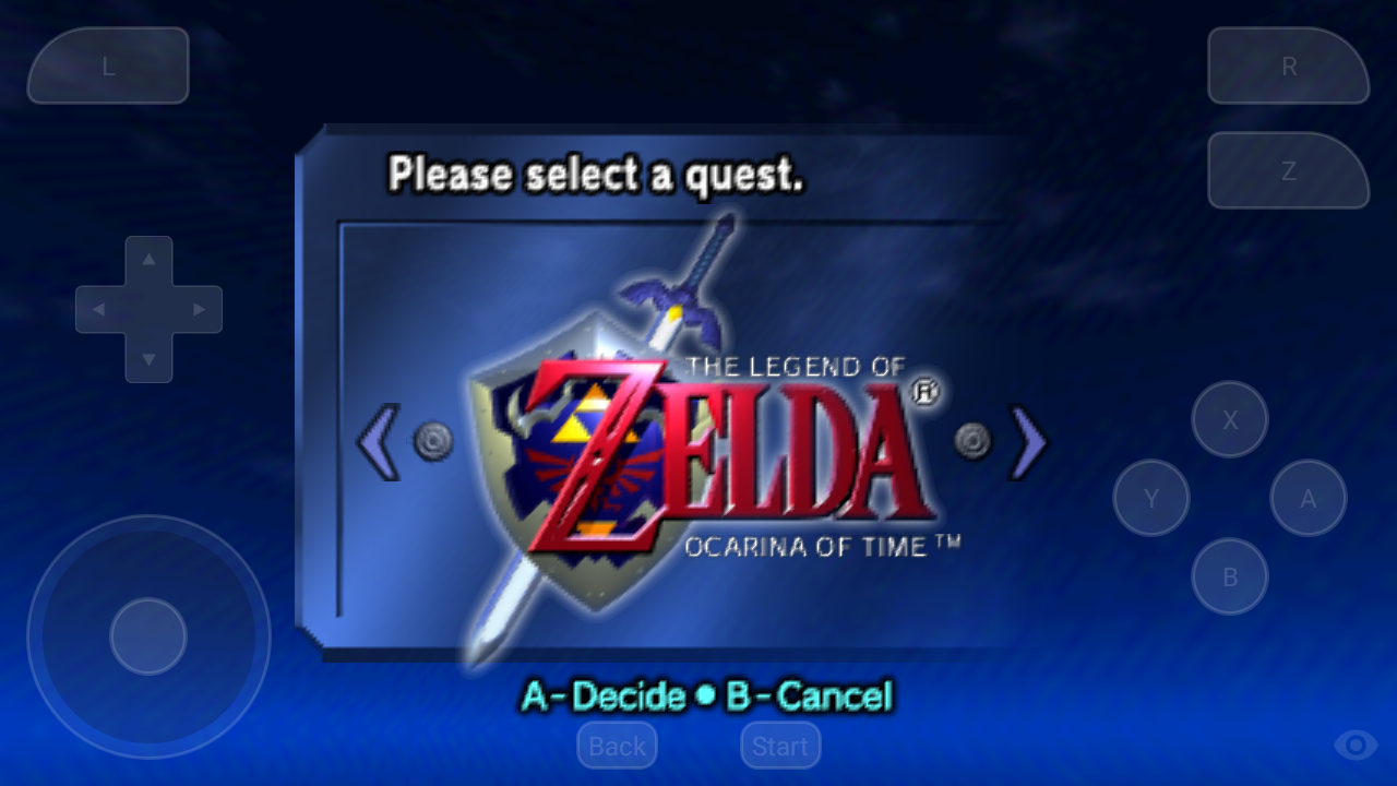 اسکرین بازی The Legend of Zelda Ocarina of Time