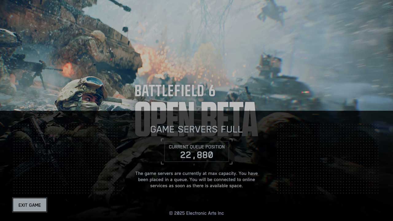 صف طولانی بتا Battlefield 6