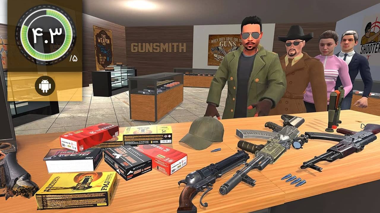دانلود بازی Gun Shop Simulator برای اندروید