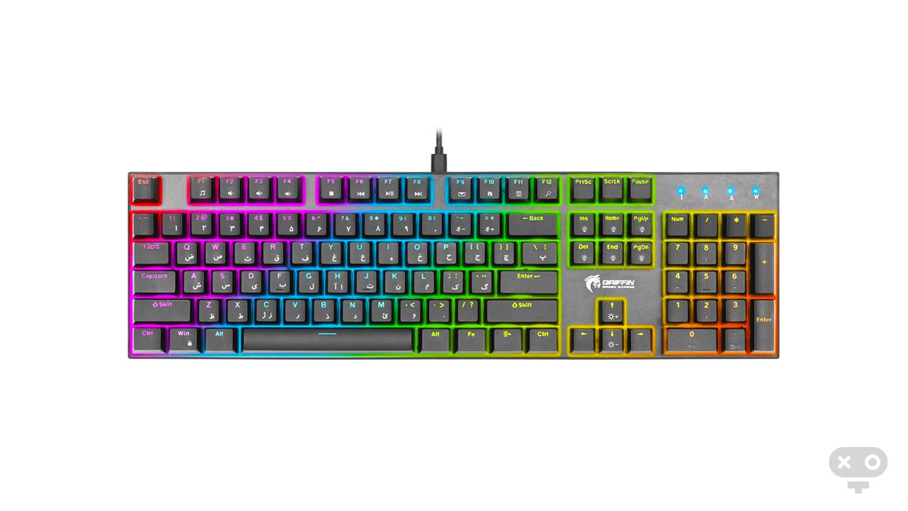 کیبورد GK802-RGB در لیست راهنمای خرید کیبورد گیمینگ 