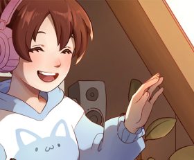 Comfy Girl Lofi Companion