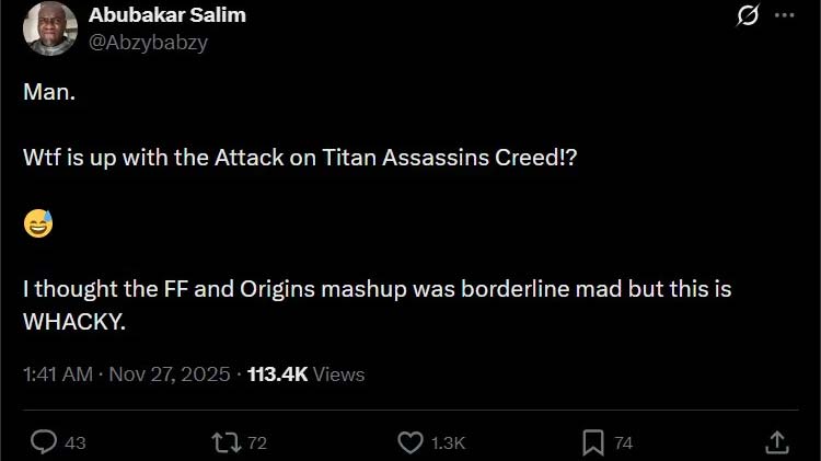 اساسینز کرید و Attack on Titan