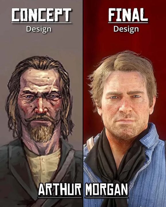 چهرهی آرتور مورگان Red Dead Redemption 2