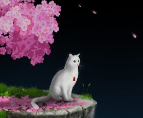 Cat and Ghostly Road