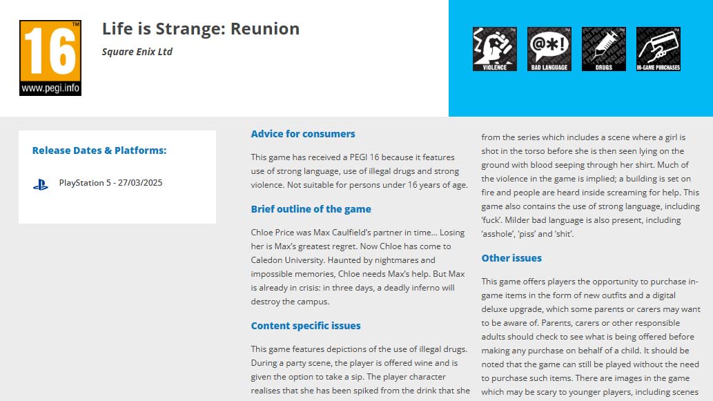 بازی Life is Strange Reunion