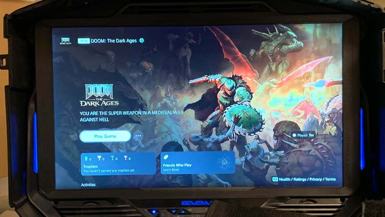 بیمار سرطانی بازی Doom