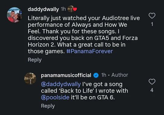گروه Panama موسیقی بازی GTA VI