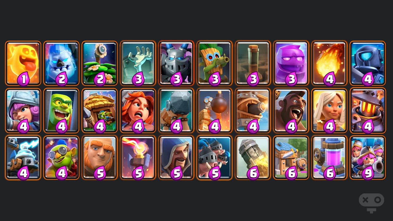 کارت های آبی و کمیاب در بازی Clash Royale