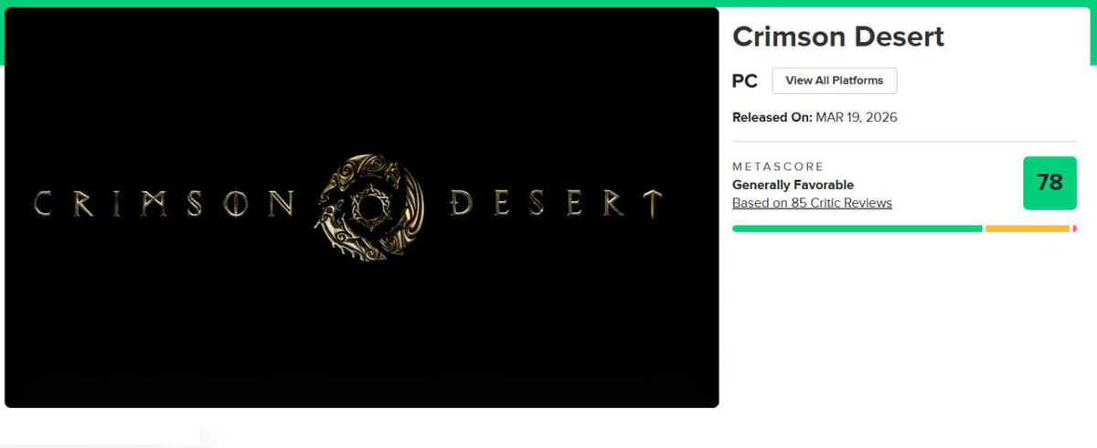 متا بازی Crimson Desert