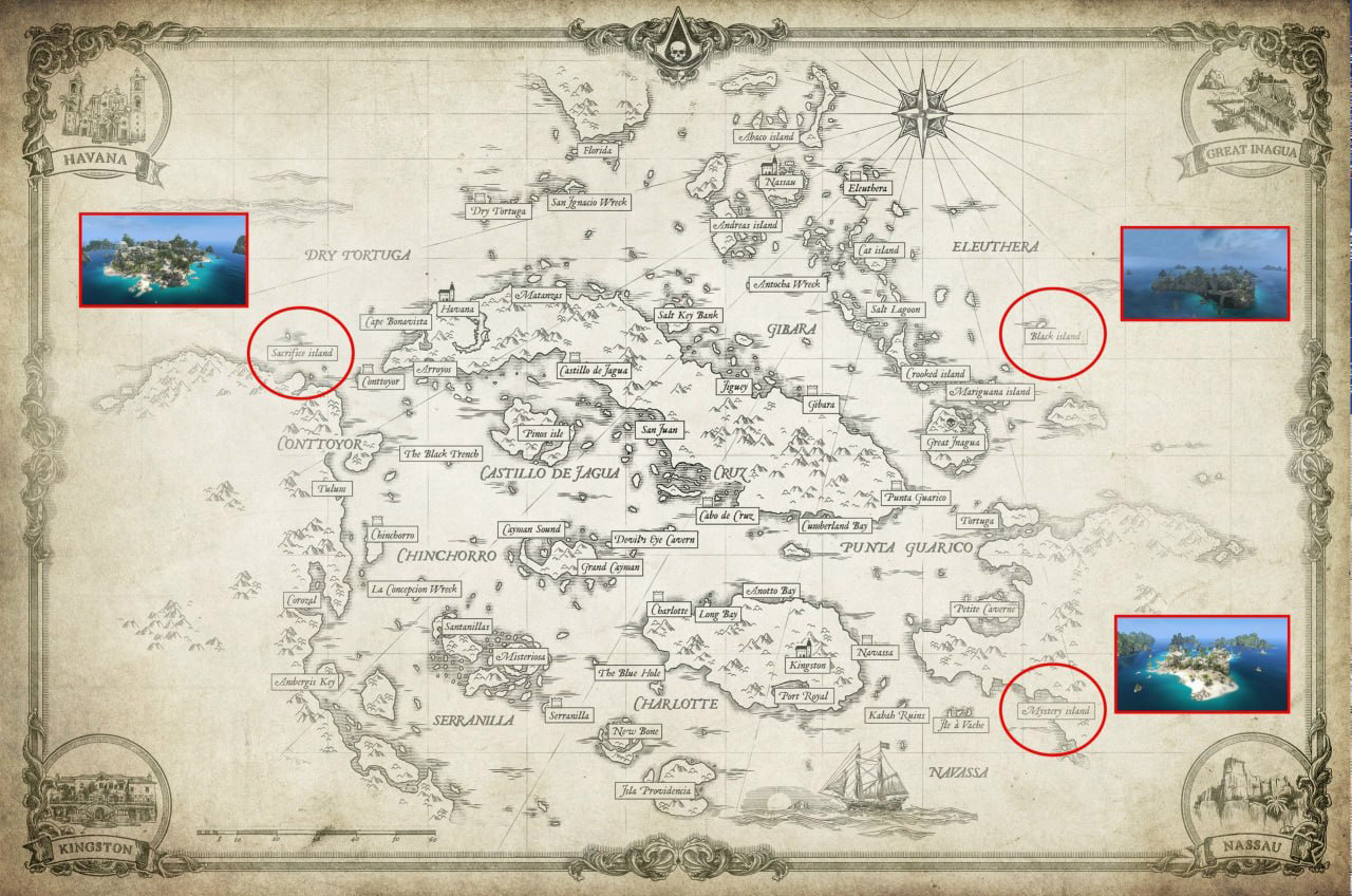 نقشه بازی Assassin’s Creed Black Flag Resynced