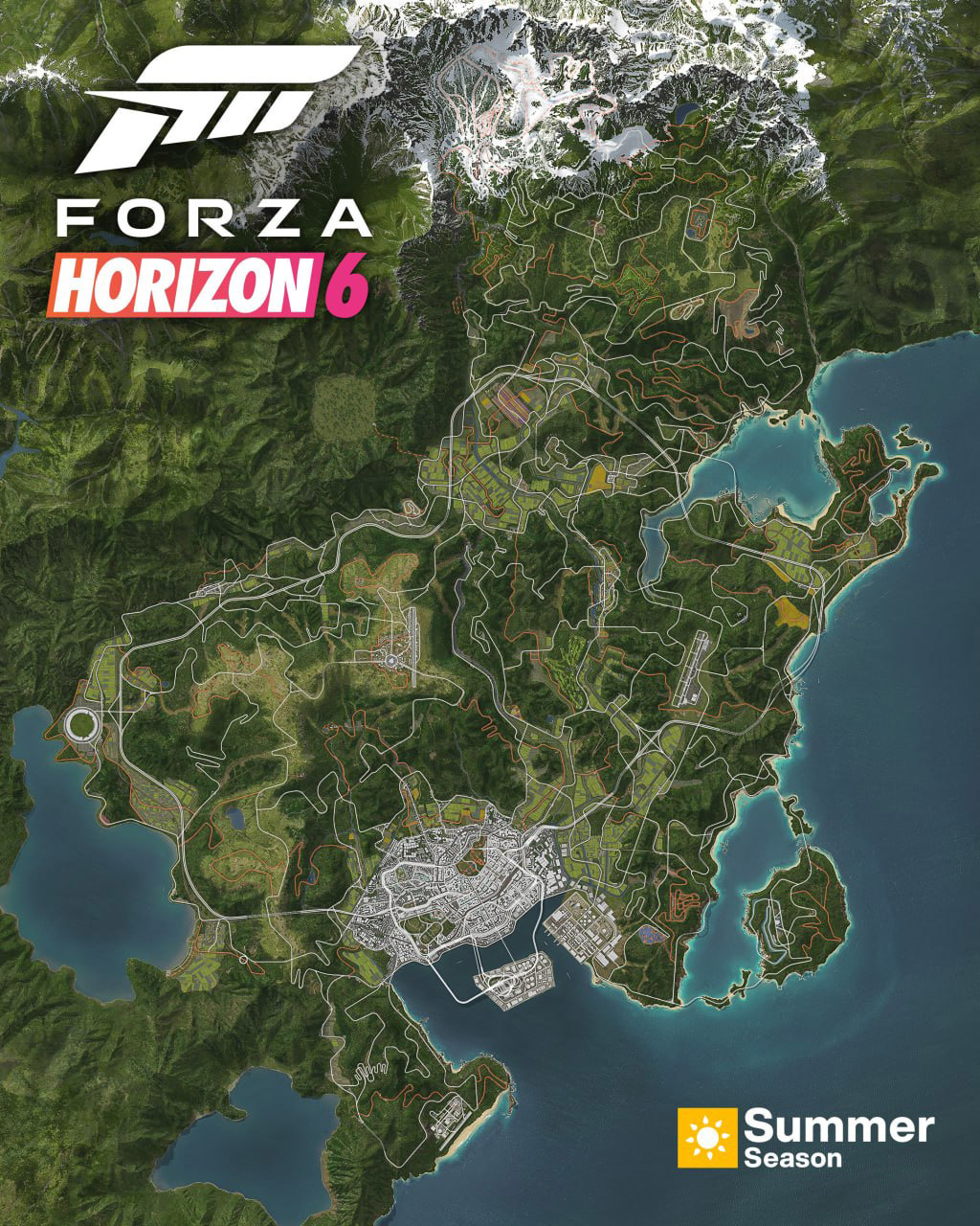 نقشه بازی Forza Horizon 6