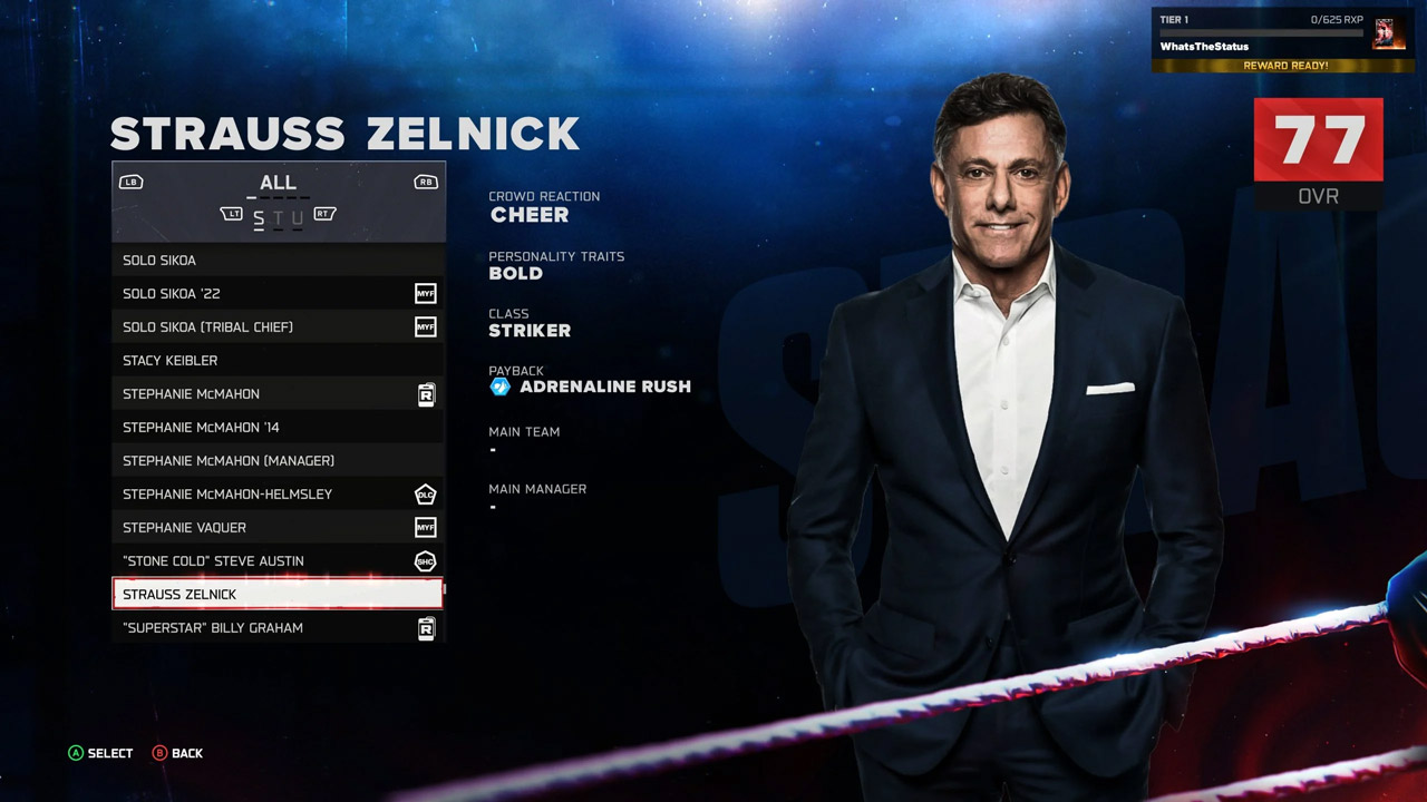 استراوس زلنیک WWE 2K26 