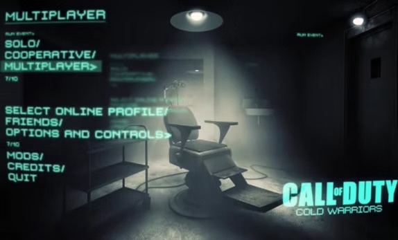 منو Call of Duty Cold Warriors