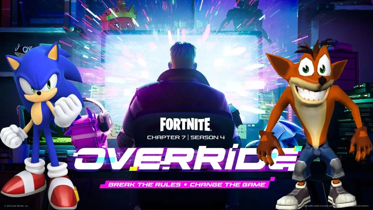 سونیک و کرش Fortnite Overdrive
