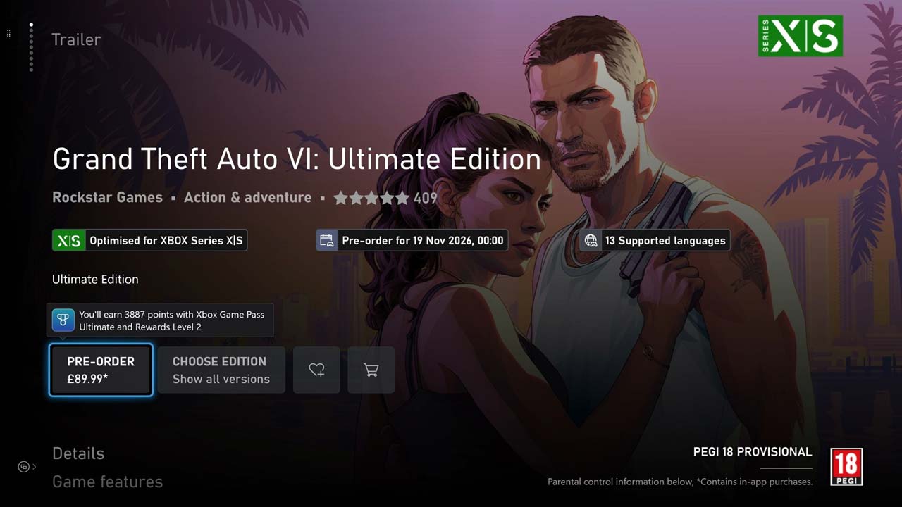 فروش GTA 6 ایکس باکس