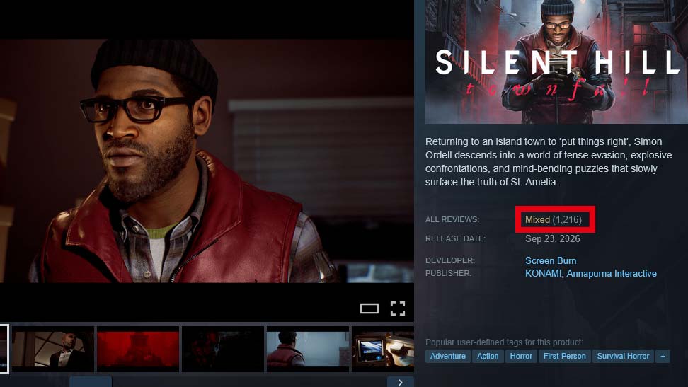 نسخه کامپیوتر Silent Hill Townfall
